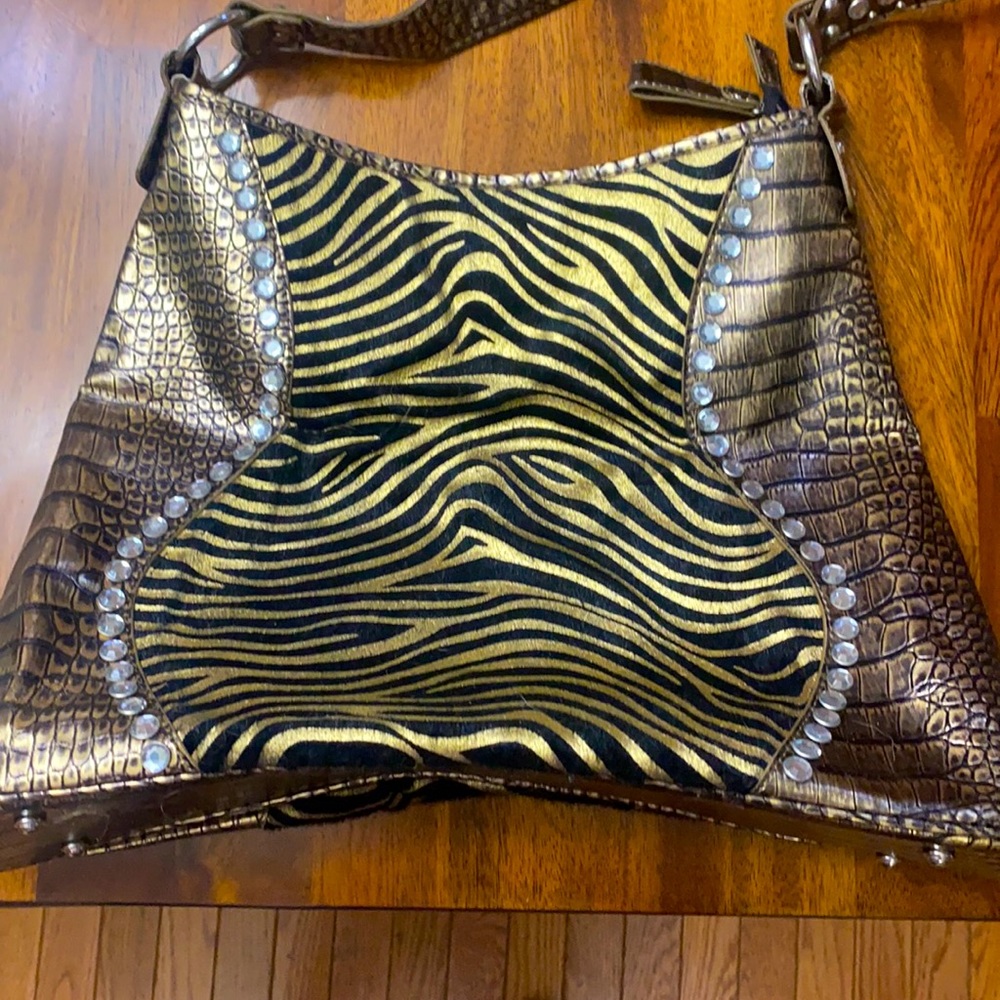 Metallic Animal Print Fashion Purse 🐆